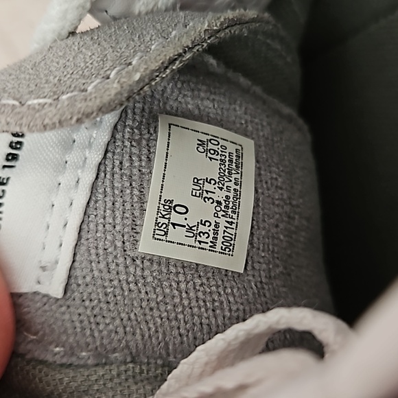 Vans Old Skool Ska-Hi Gray Suede Canvas Shoes Size 1 - Picture 9 of 9